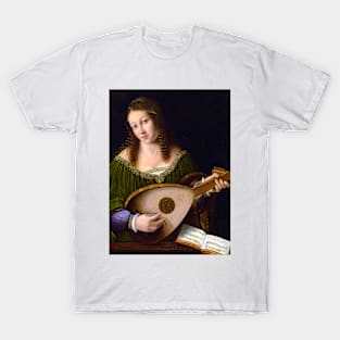Lady Playing a Lute c. 1530 T-Shirt